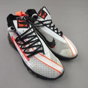 Nike ISPA React Runner Shoes Mens Size 9 White Black Orange Sneakers CT2692-400